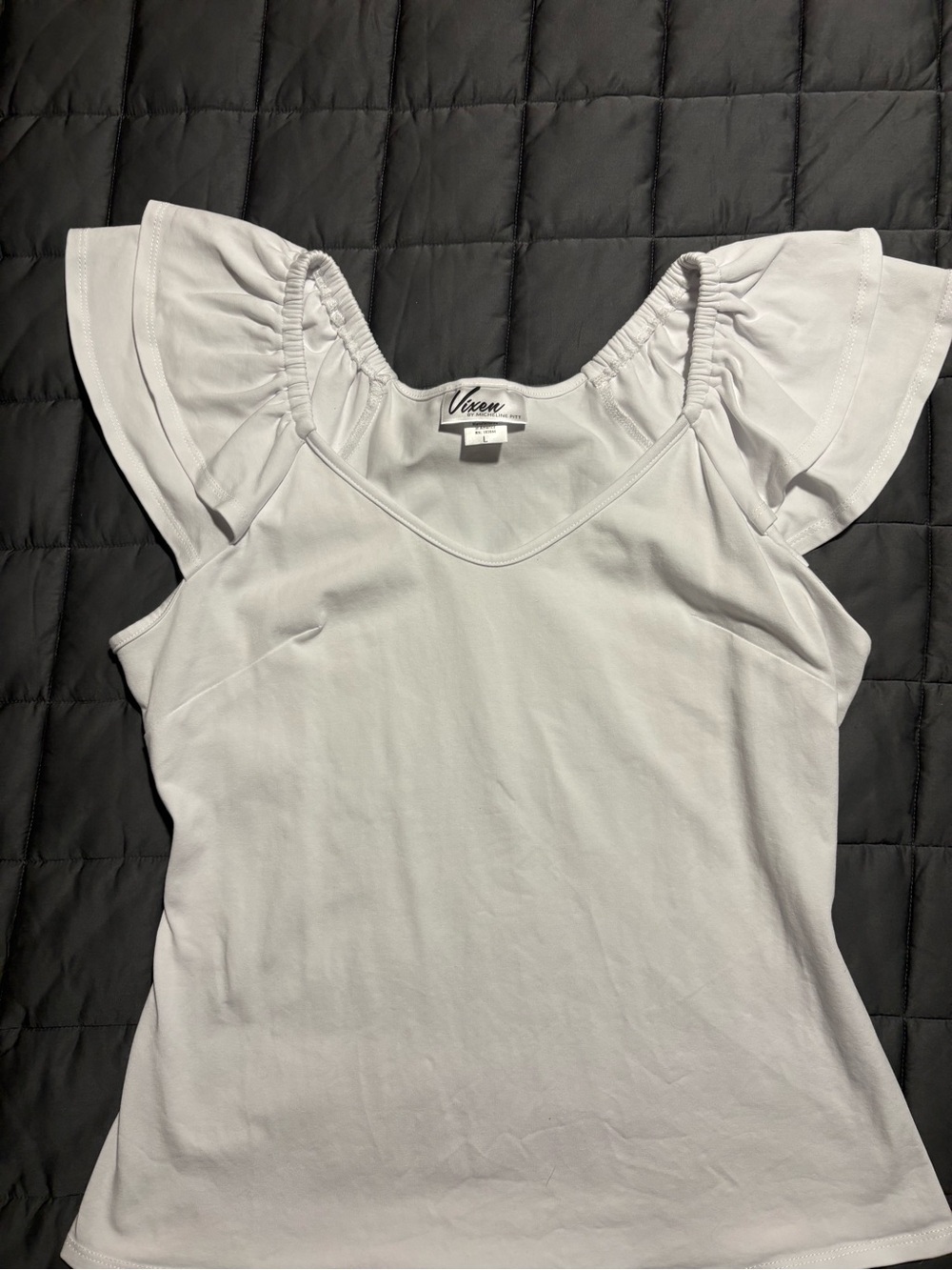 LOLITA TOP IN WHITE - VIXEN BY MICHELINE PITT - Picture 4 of 5